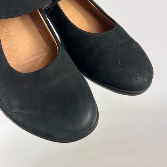 Hartjes mary jane women's size 6.5 black suede minimalist heels comfort shoes - Picture 9 of 11